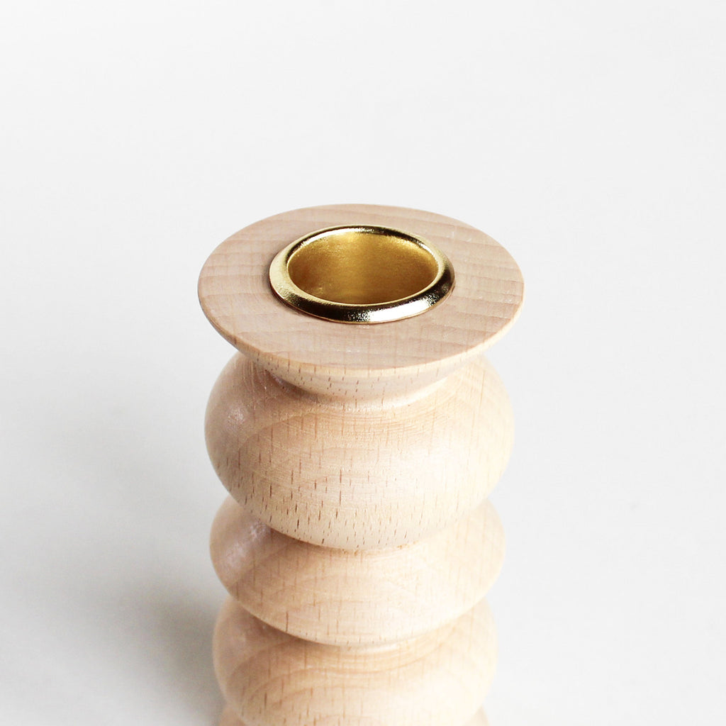 Totem Wooden Candle Holder - Medium Nº 5
