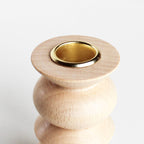 Totem Wooden Candle Holder - Short Nº 5