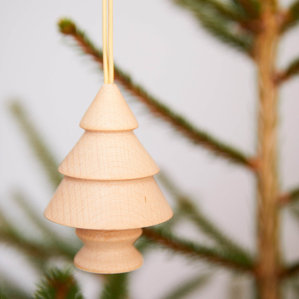 Suspension de Noël en bois - Arbre n° 6