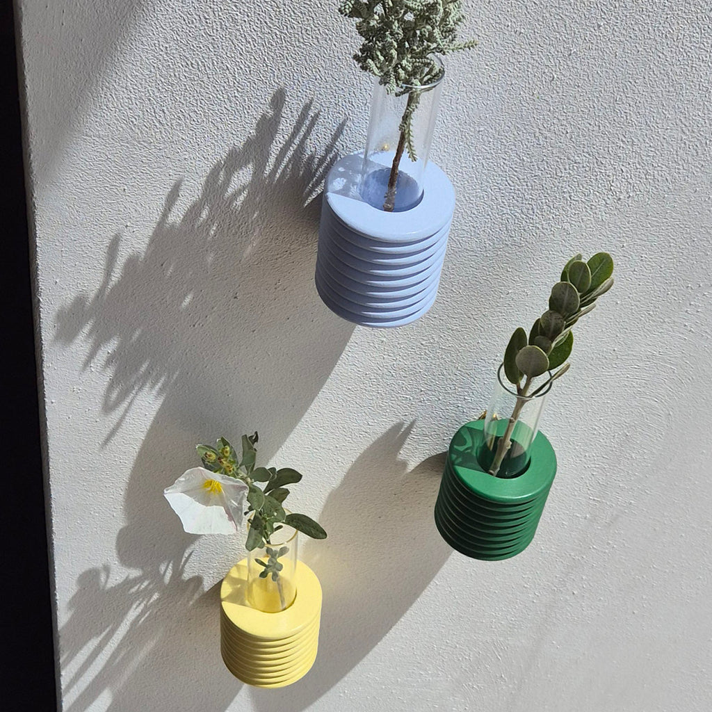 Modern Ribble Wooden Wall Vases | 7 Colour Options