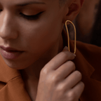 Open Fingerprint Earrings