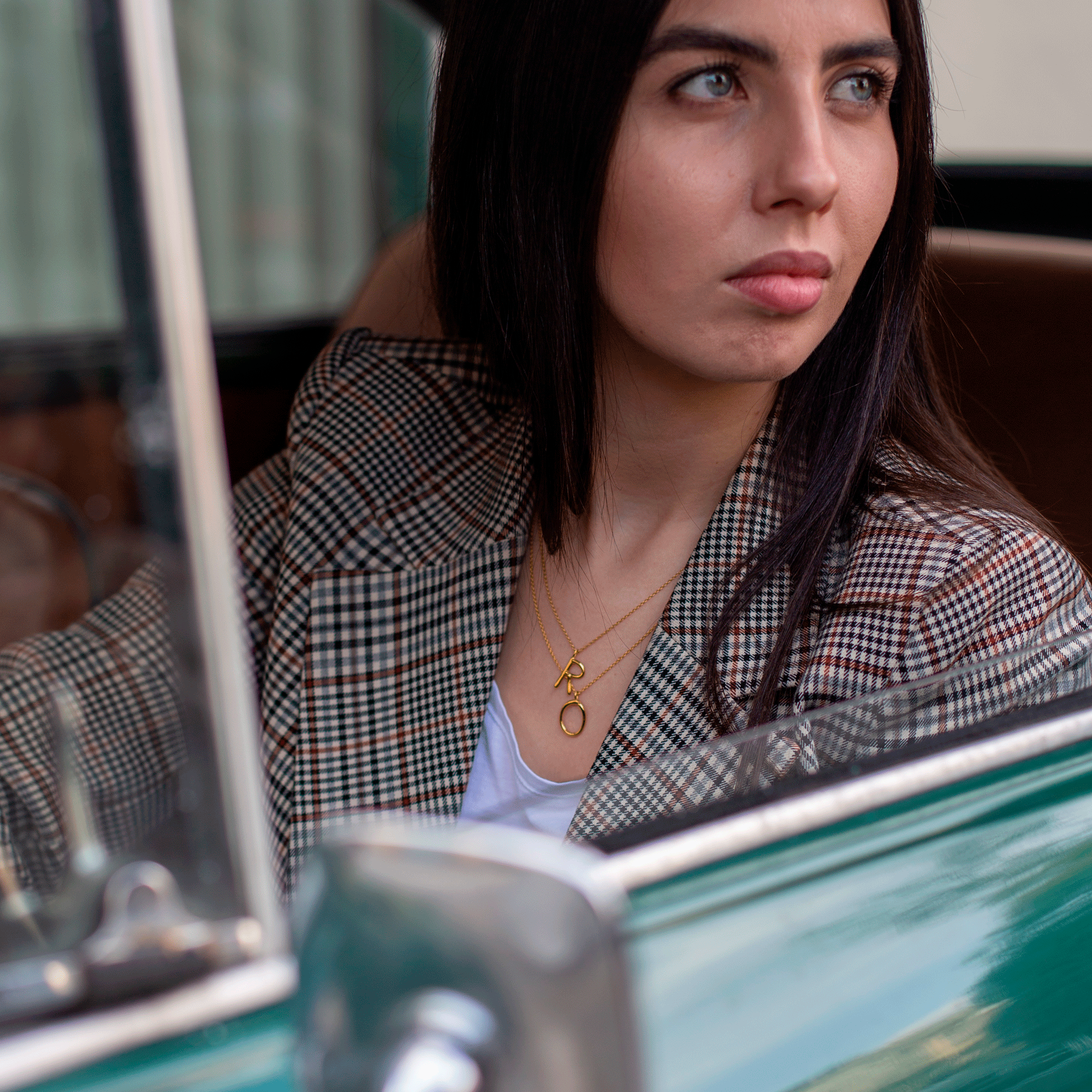 Initial R Necklace