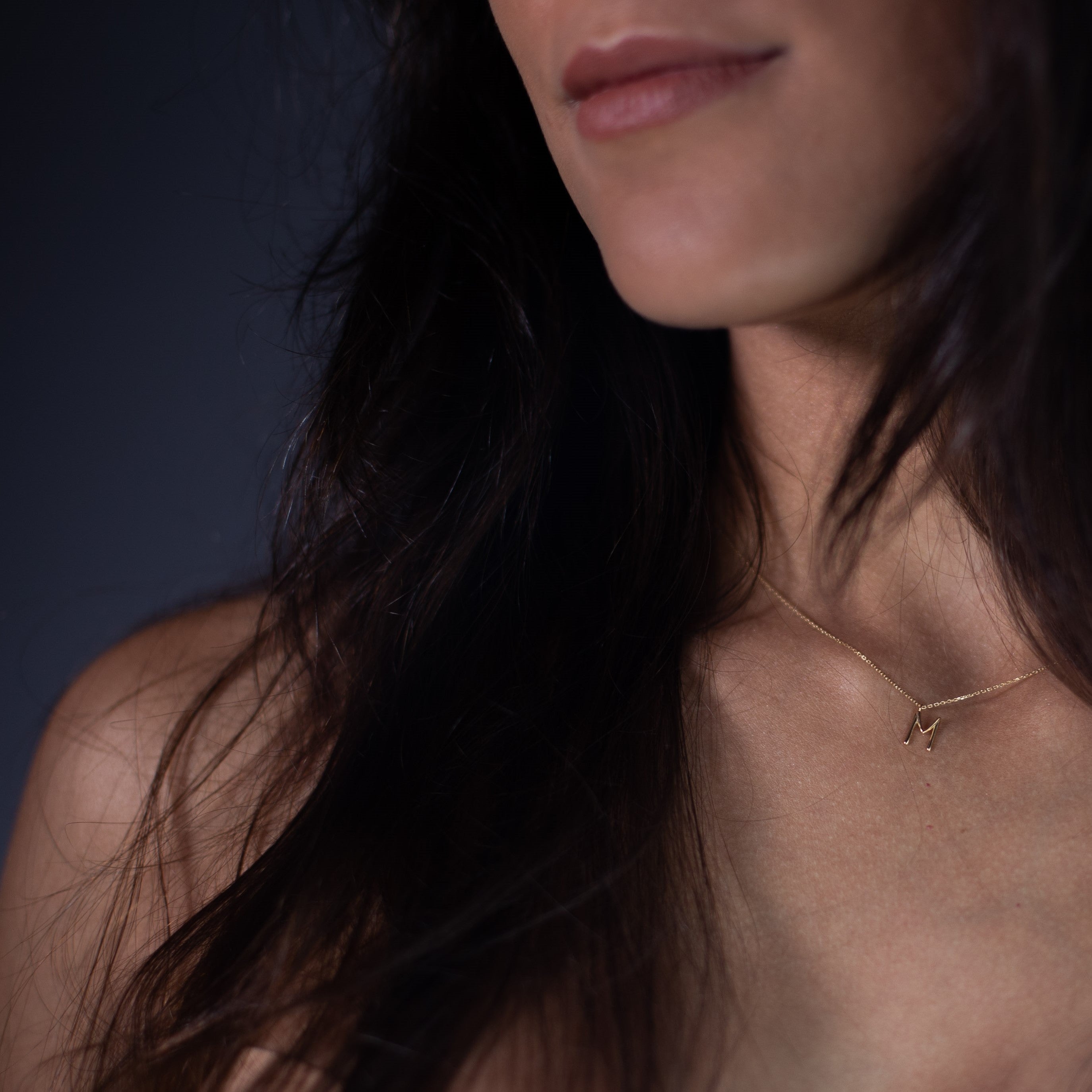 Collier initiale A doré