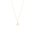 Collier initiale A doré