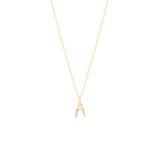 Collier initiale A doré