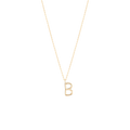 Collier Initial B Dorée