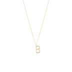Collier Initial B Dorée
