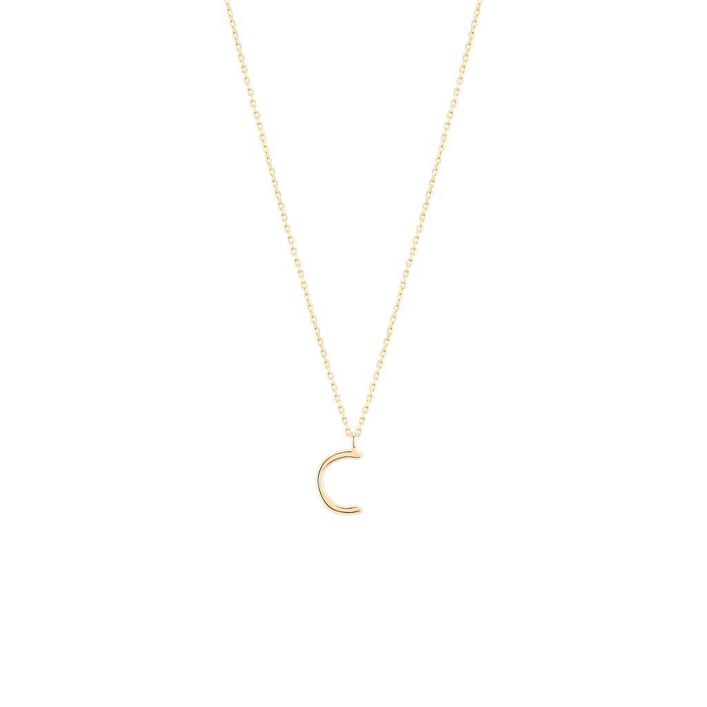 Collier Initial C Doré