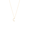 Collier Initial C Doré