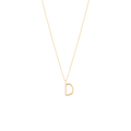 Collier initial D doré