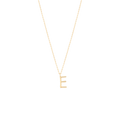 Golden Initial E Necklace