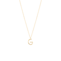 Golden Initial G Necklace