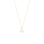 Golden Initial G Necklace