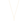Golden Initial I Necklace