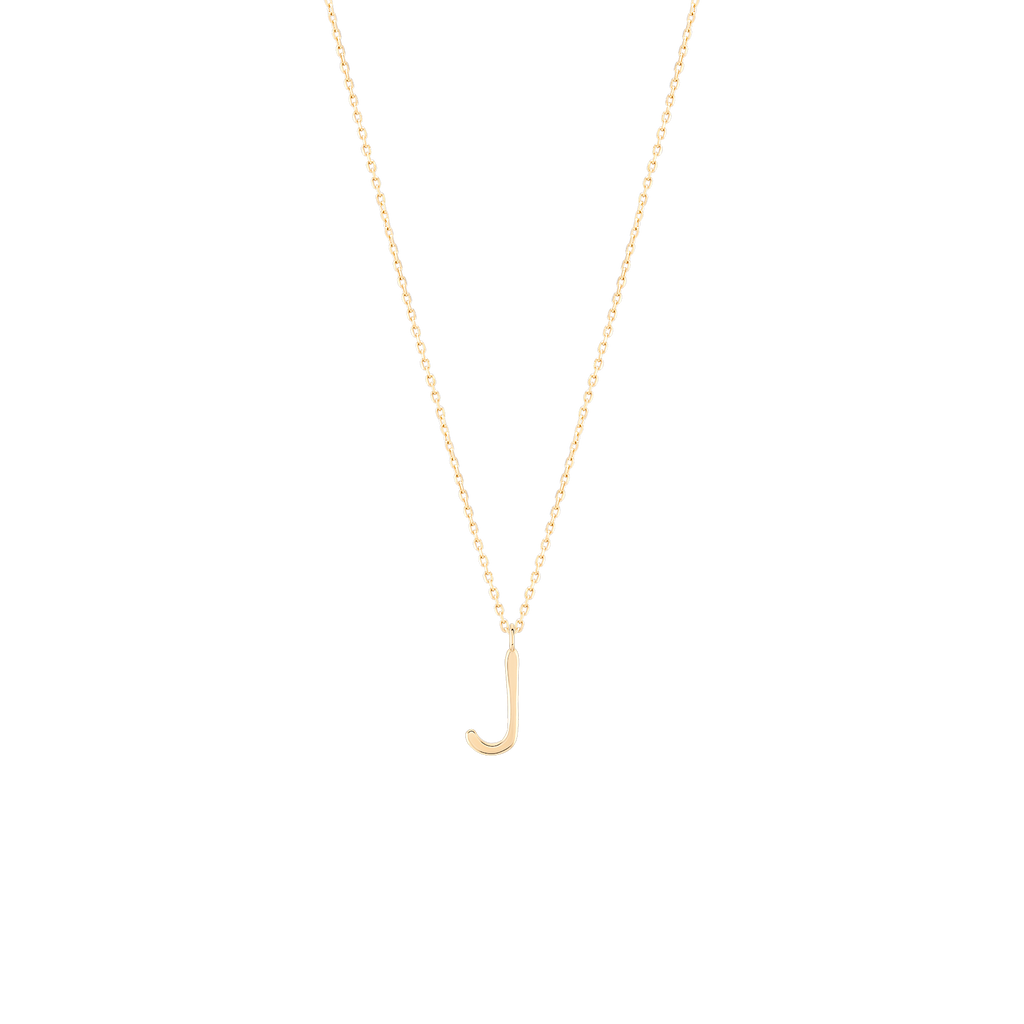 Golden Initial J Necklace