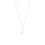 Golden Initial J Necklace