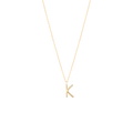 Golden Initial K Necklace