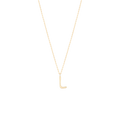 Golden Initial L Necklace