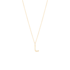 Golden Initial L Necklace