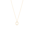 Golden Initial O Necklace