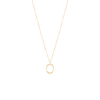 Golden Initial O Necklace