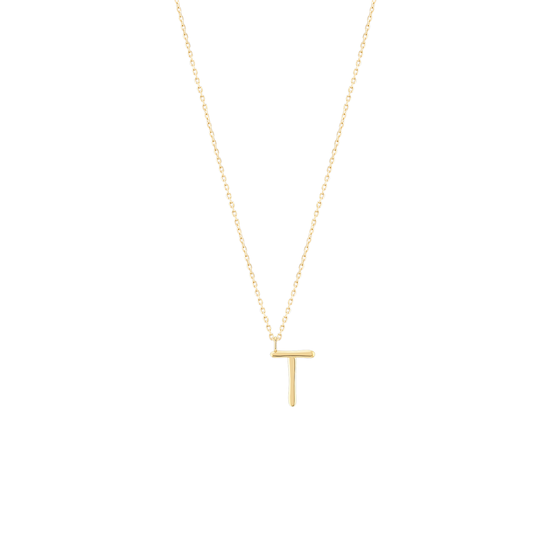 Golden Initial T Necklace