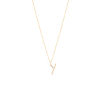 Golden Initial Y Necklace