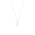 Golden Initial Z Necklace