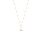 Golden Initial Z Necklace