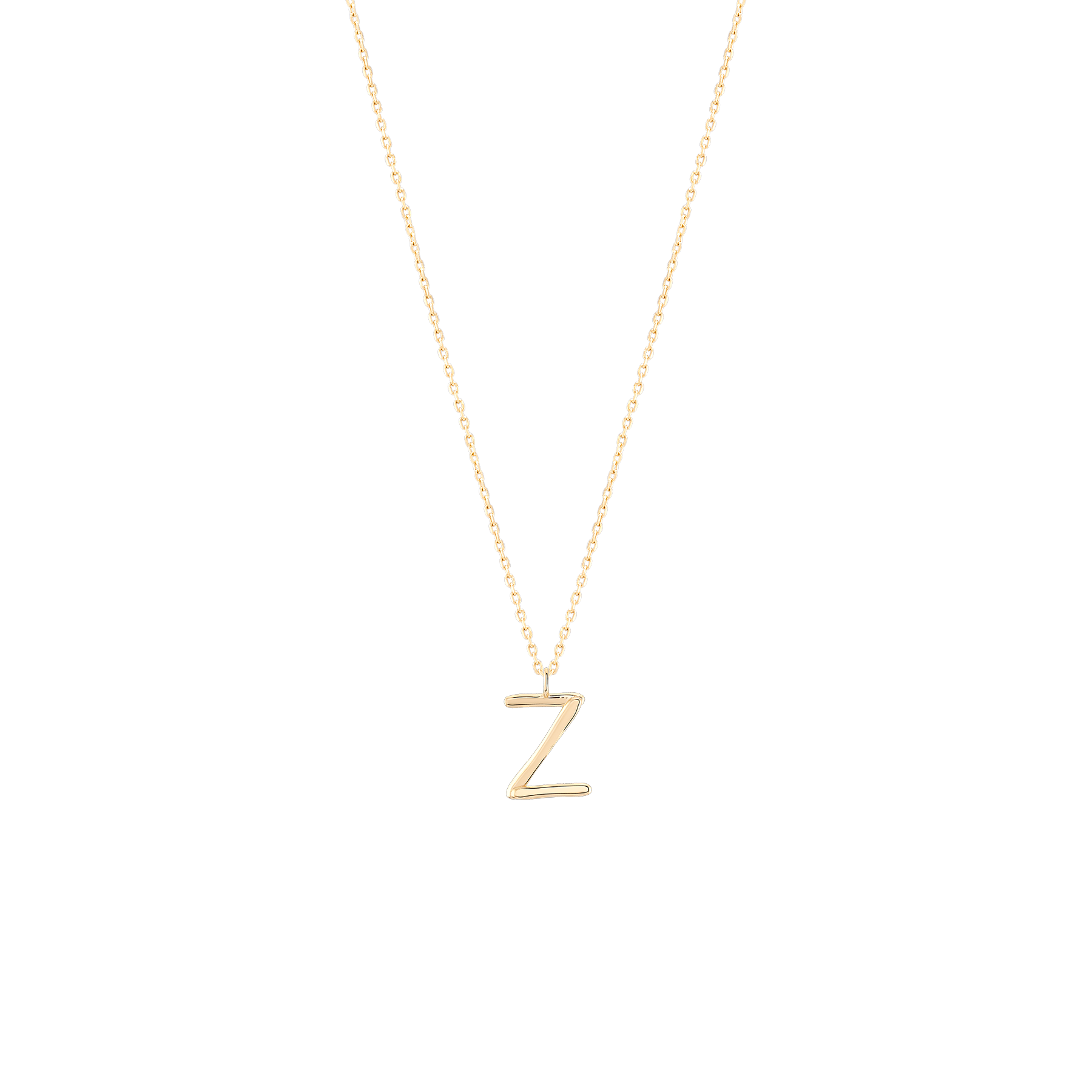 Golden Initial Z Necklace