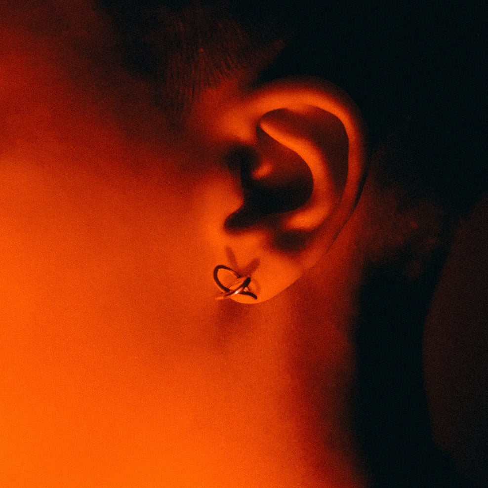 Interlinked Studs 18K Solid Gold