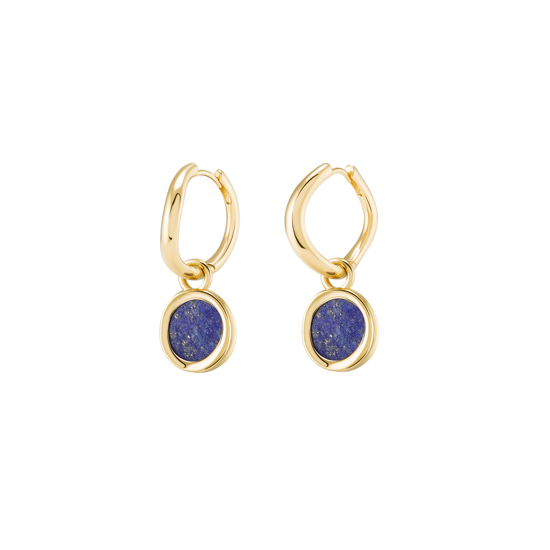 Boomerang Hoops 18K Solid Gold
