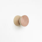 Geometric Beech Wood & Copper Wall Mounted Coat Hook / Knob