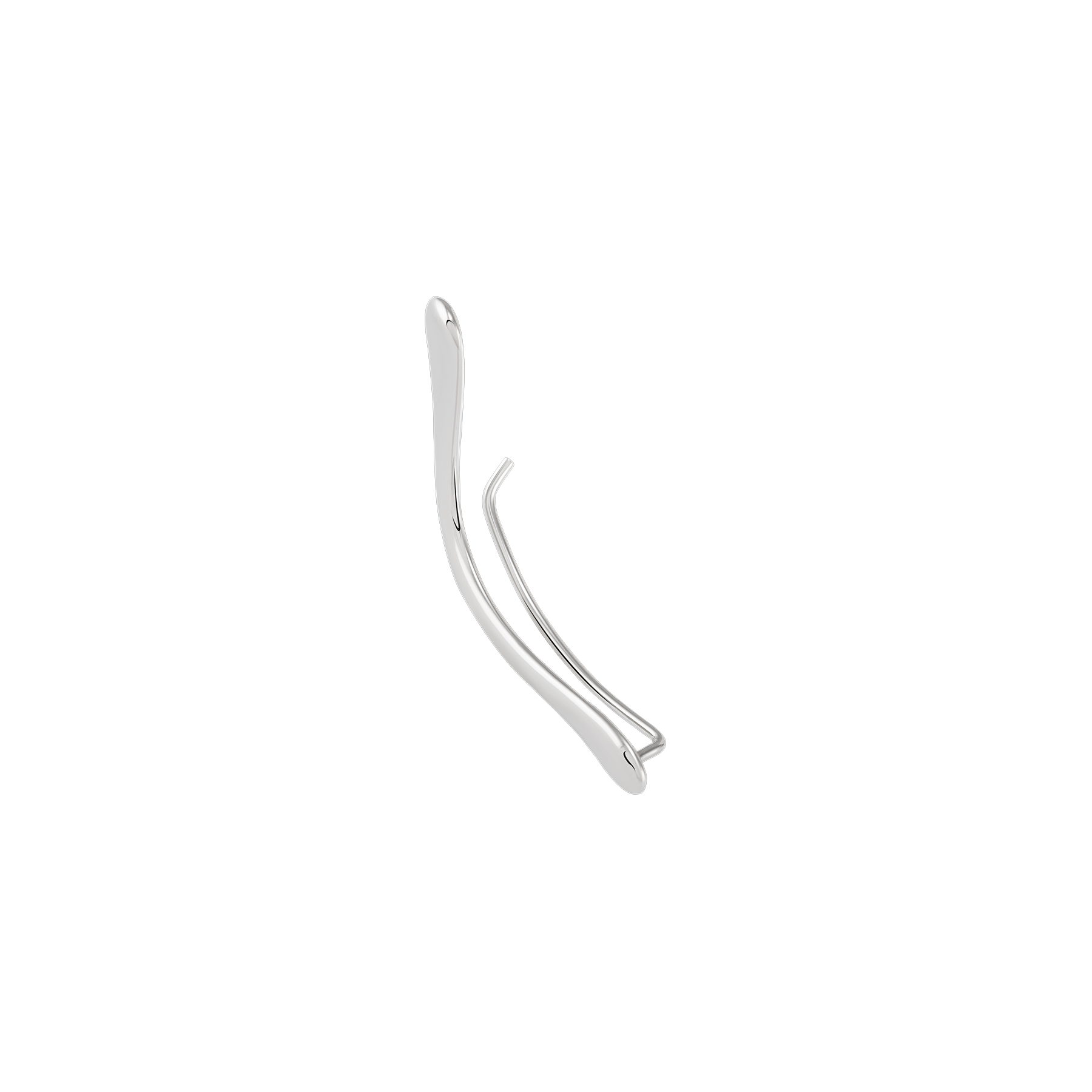 Boomerang Earring Silver