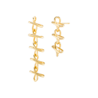 Interlinked Earrings 18K Solid Gold