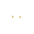 Interlinked Mini Studs 18K Solid Gold
