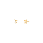 Interlinked Mini Studs 18K Solid Gold