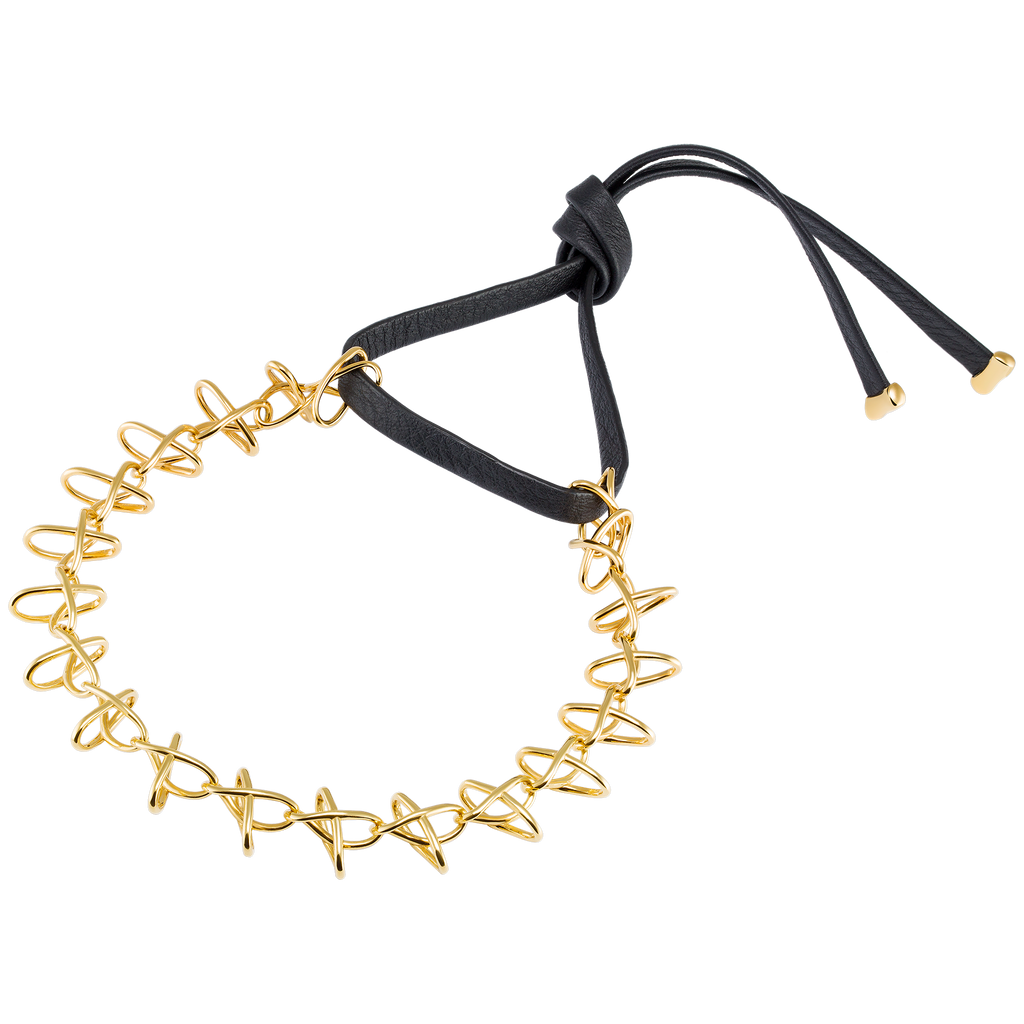 Interlinked Choker 18K Solid Gold