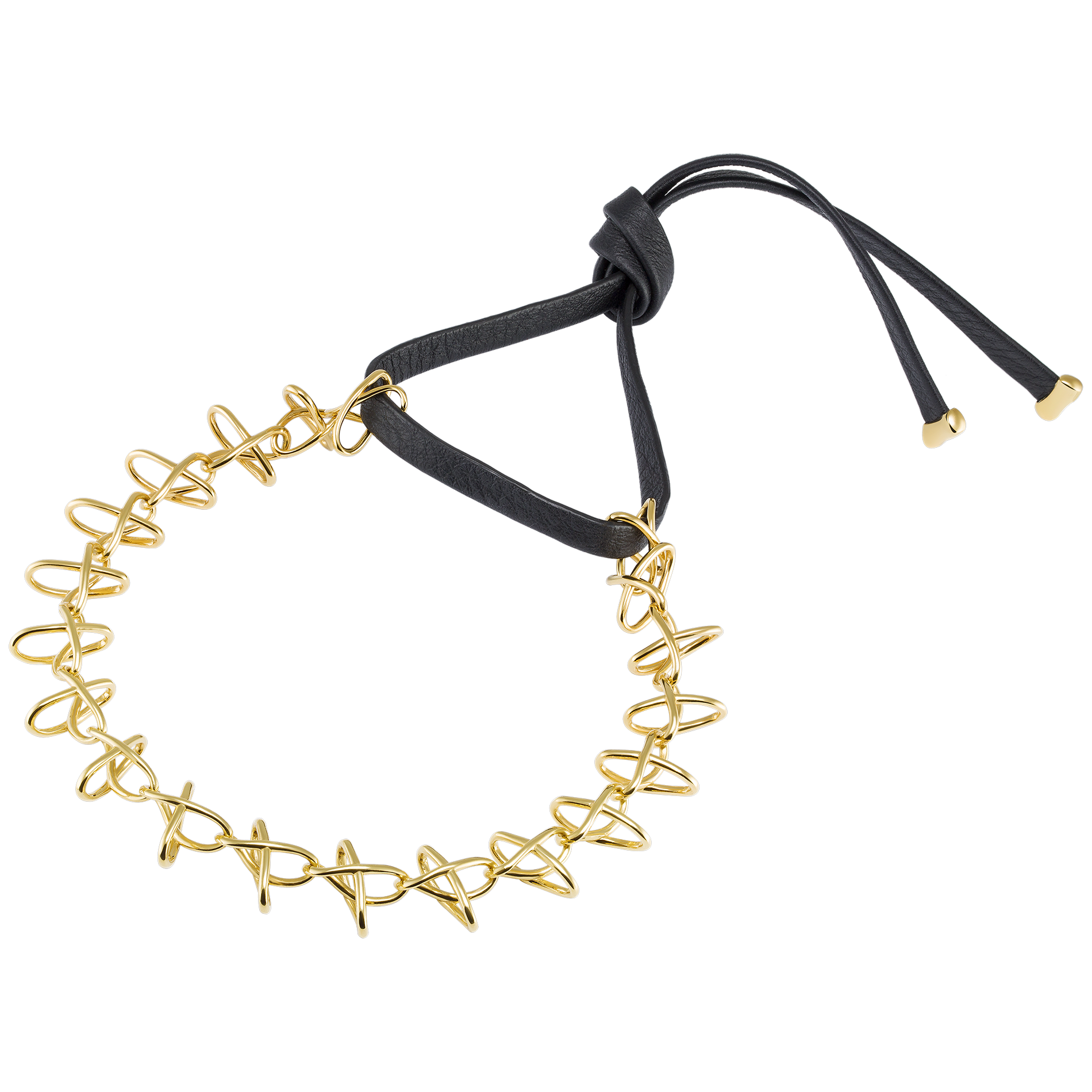 Interlinked Choker 18K Solid Gold
