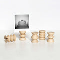 Totem Wooden Picture / Postcard Stand -  Set of 5 Short