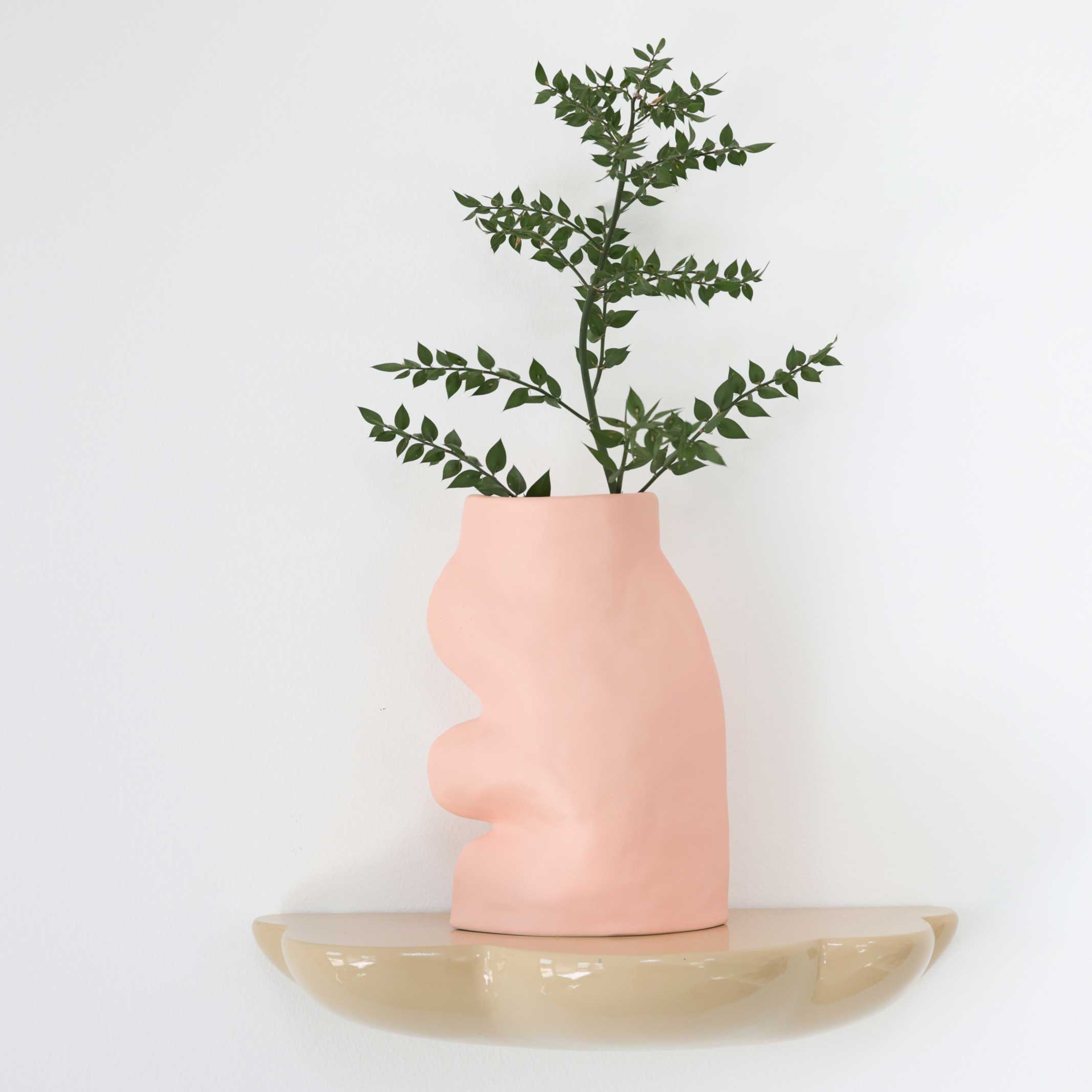 Fluxo Ceramic Vase -  Large Pink