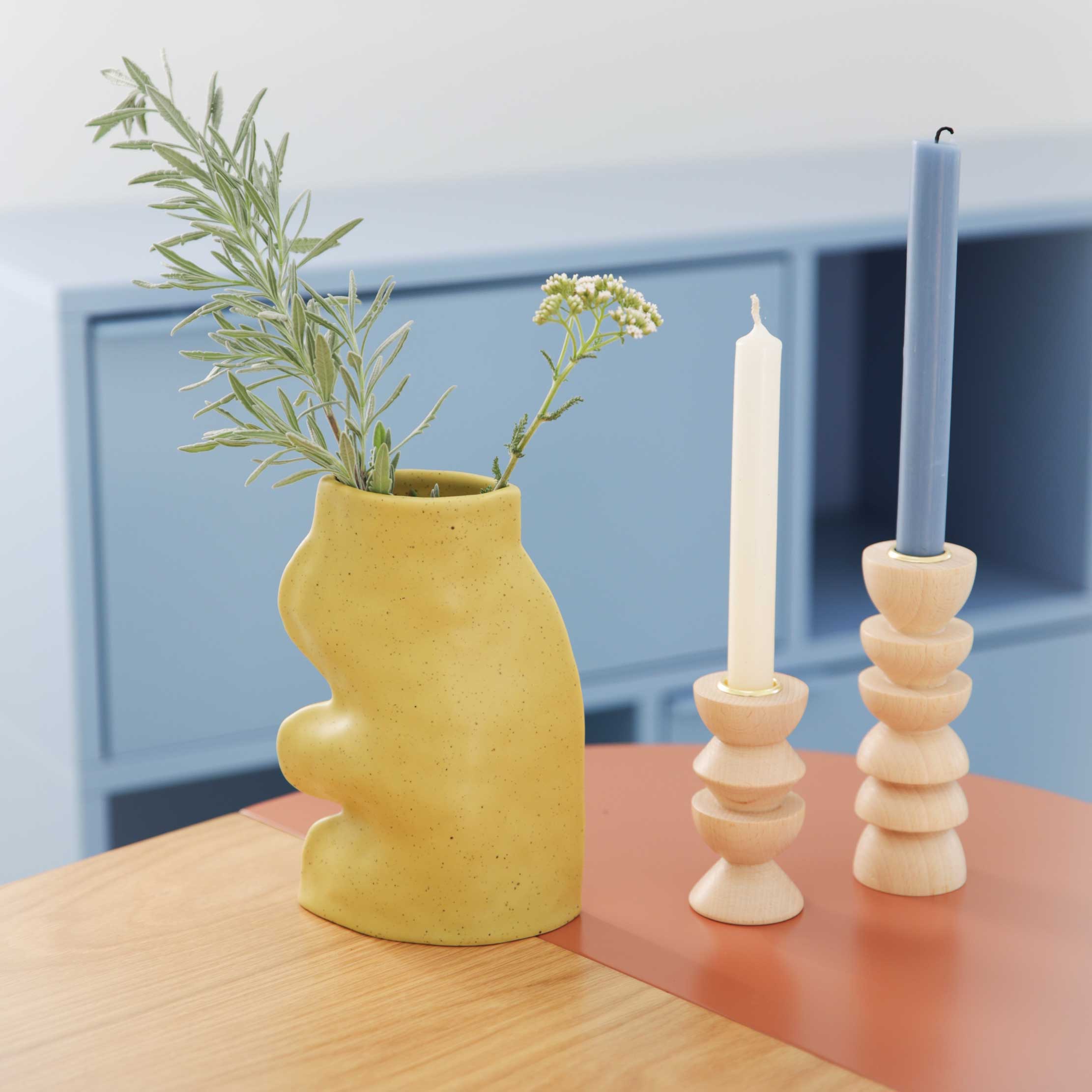 Vase en céramique Fluxo – Grand Vert Pistache