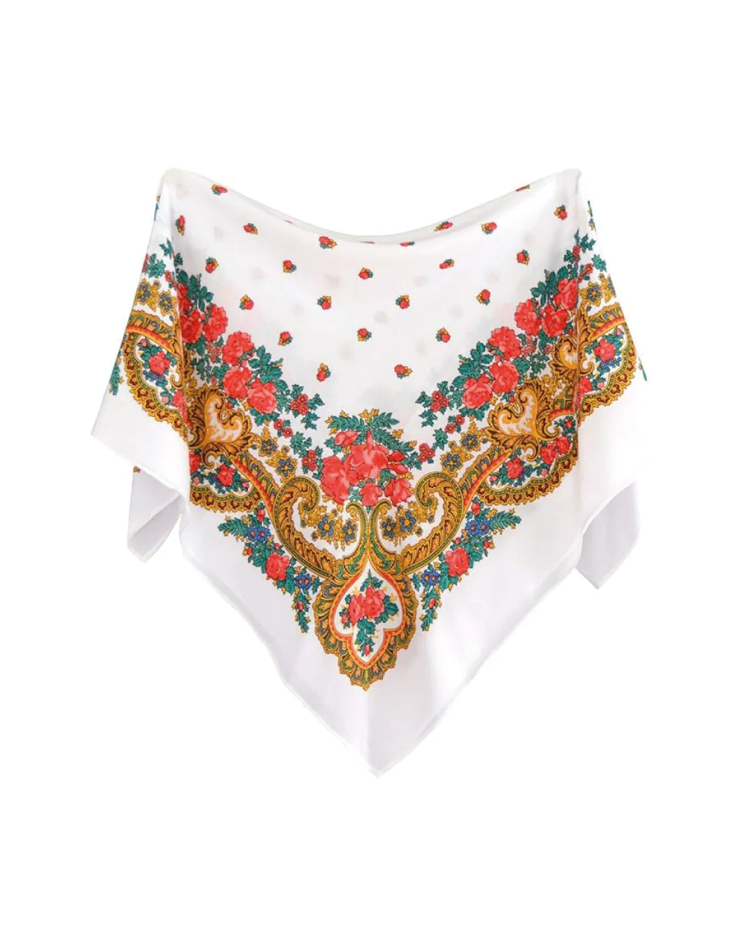Lenço de Viana - Tipo Meadela Lenço inteiro sem Franja - Branco