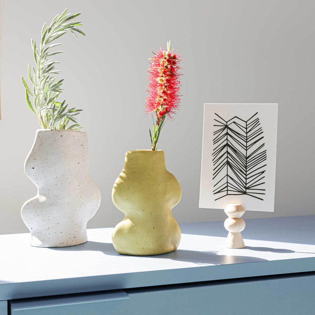Vase en céramique Fluxo - Blanc moyen