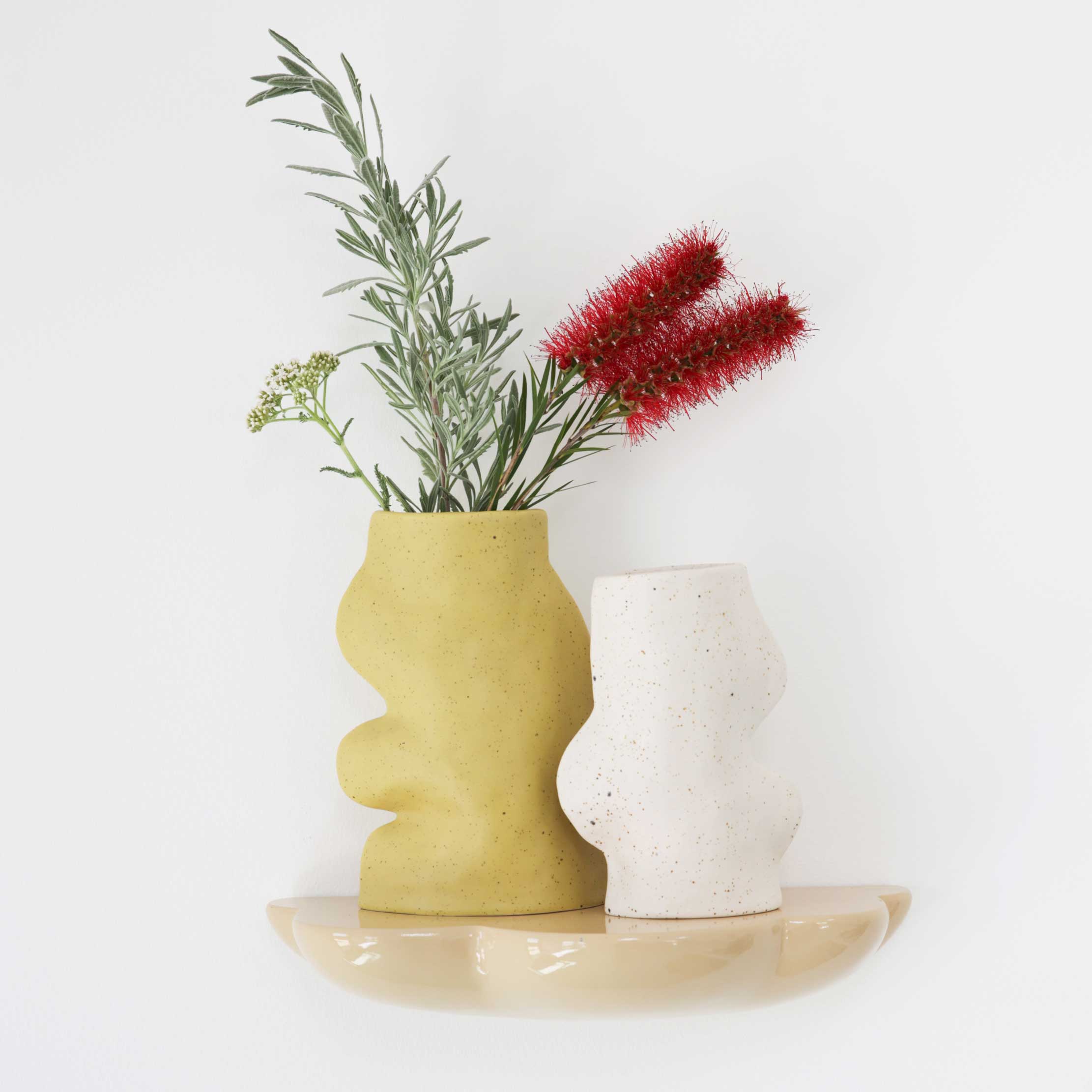 Vase en céramique Fluxo - Blanc moyen
