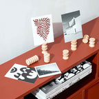 Totem Wooden Picture / Postcard Stand - Set of 5 Tall Stands