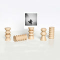 Totem Wooden Picture / Postcard Stand - Set of 5 Tall Stands