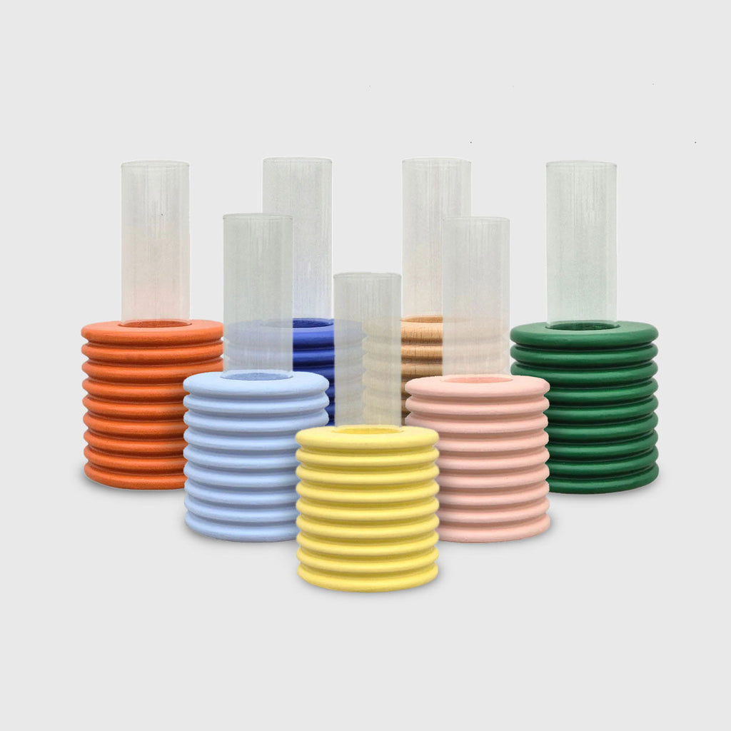 Modern Ribble Wooden Wall Vases | 7 Colour Options