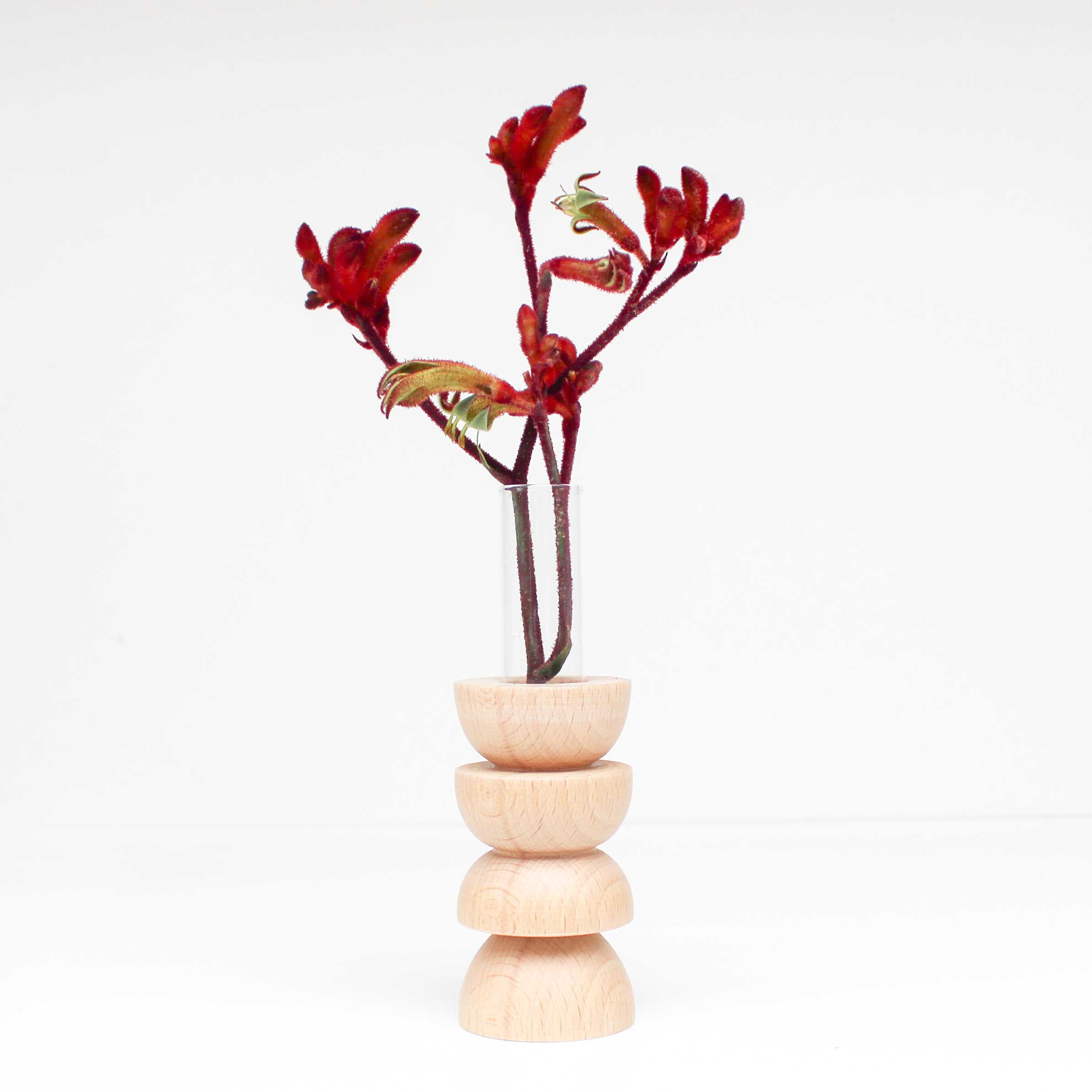 Vase Totem en bois - Moyen Nº 4