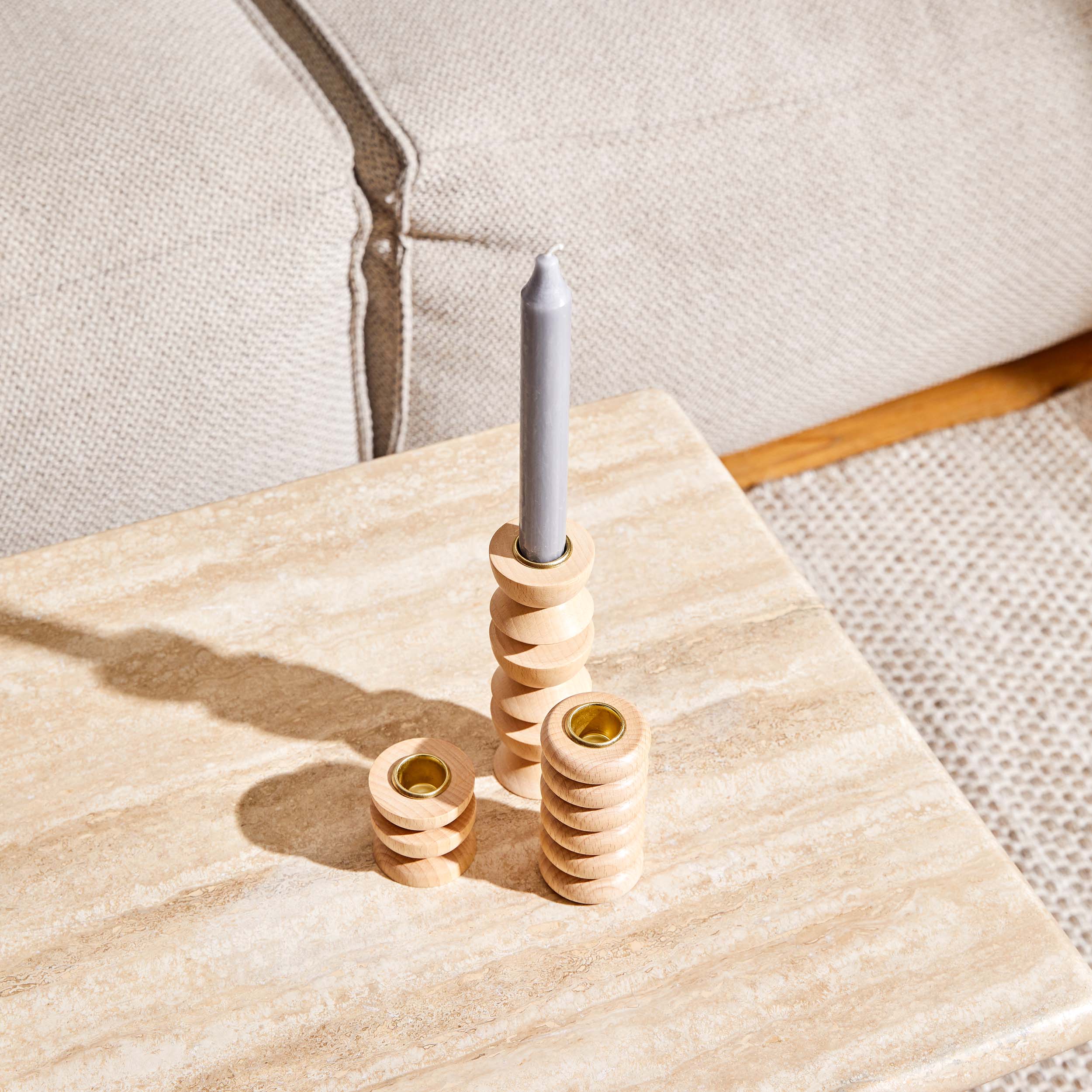 Totem Wooden Candle Holder - Tall Nº 3